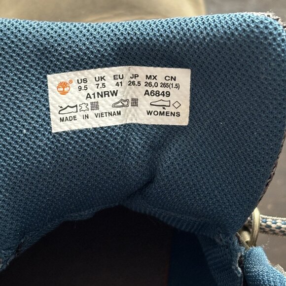 Timberland Women's Mt. Maddsen Mid WaterProof Hiking Boots – Grey/Olive - Picture 11 of 15